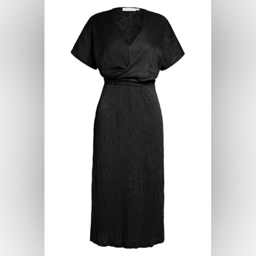 All In Favor- Phoebe V-neck Midi Dress